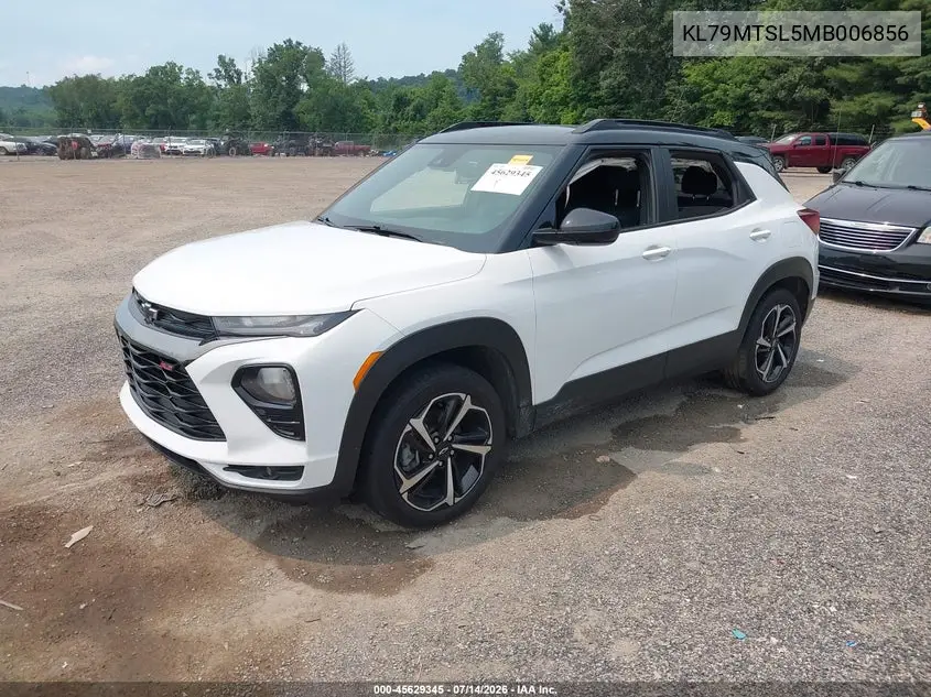 2021 Chevrolet Trailblazer Fwd Rs VIN: KL79MTSL5MB006856 Lot: 45629345