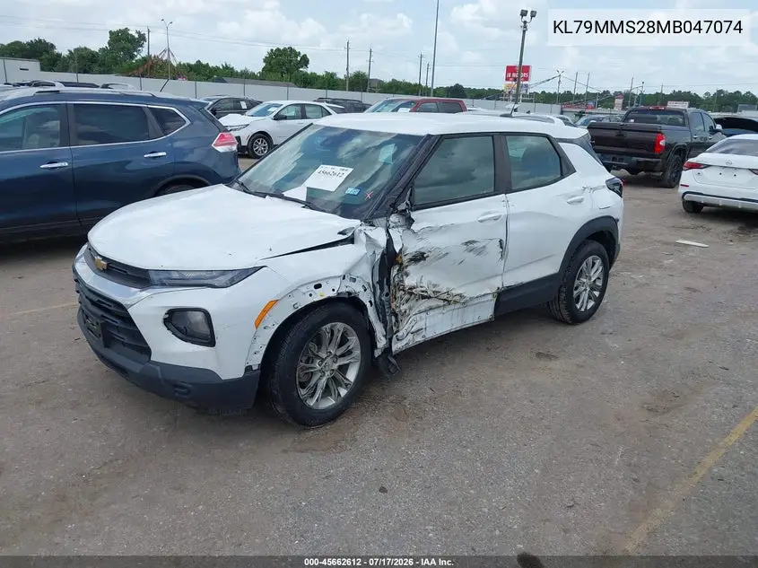 2021 Chevrolet Trailblazer Fwd Ls VIN: KL79MMS28MB047074 Lot: 45662612