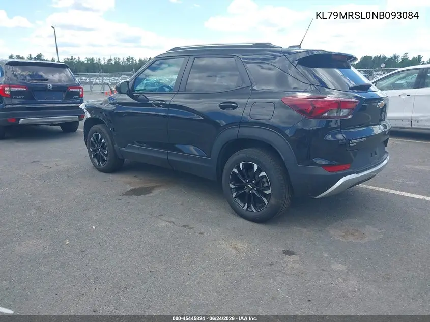 2022 Chevrolet Trailblazer Awd Lt VIN: KL79MRSL0NB093084 Lot: 45445824