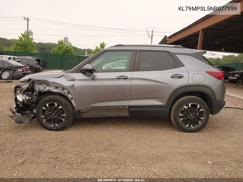 2022 Chevrolet Trailblazer Fwd Lt VIN: KL79MPSL5NB077399 Lot: 45632816