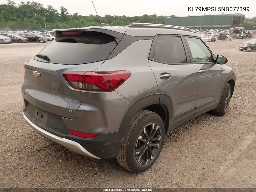 2022 Chevrolet Trailblazer Fwd Lt VIN: KL79MPSL5NB077399 Lot: 45632816