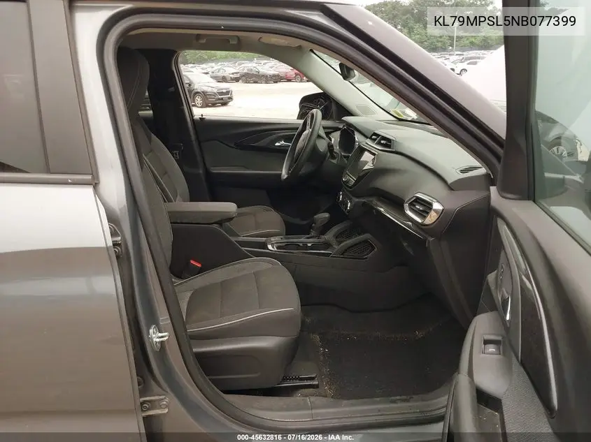 2022 Chevrolet Trailblazer Fwd Lt VIN: KL79MPSL5NB077399 Lot: 45632816