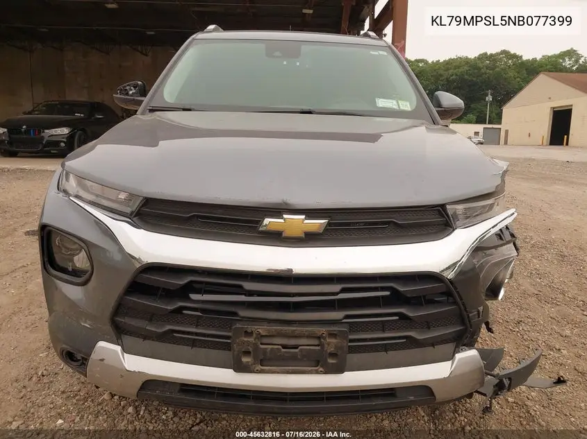 2022 Chevrolet Trailblazer Fwd Lt VIN: KL79MPSL5NB077399 Lot: 45632816