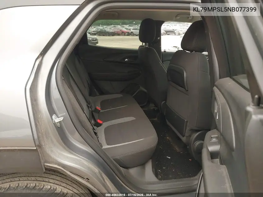 2022 Chevrolet Trailblazer Fwd Lt VIN: KL79MPSL5NB077399 Lot: 45632816