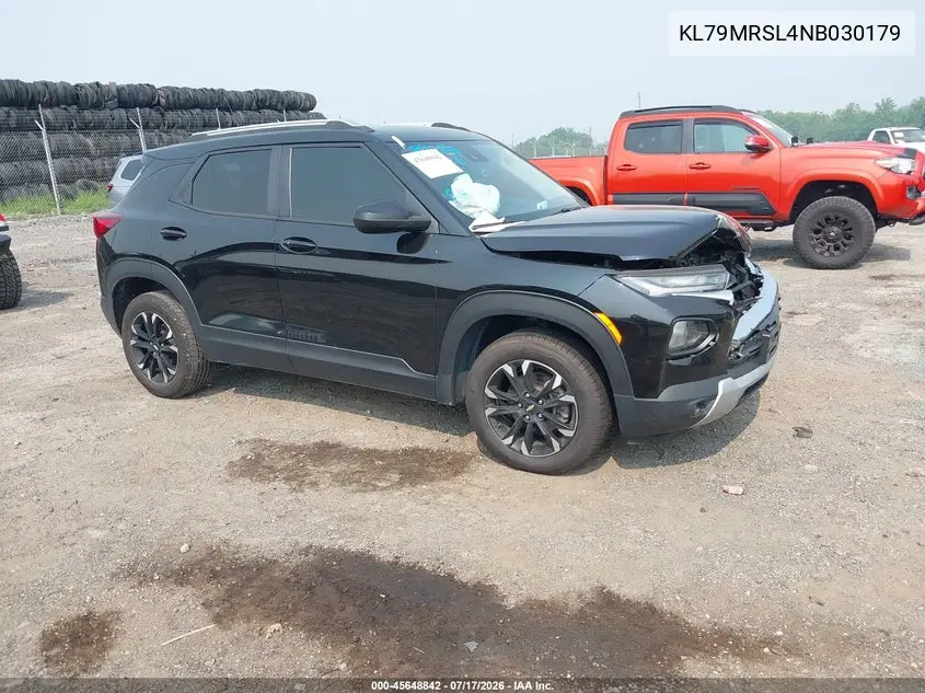 2022 Chevrolet Trailblazer Awd Lt VIN: KL79MRSL4NB030179 Lot: 45648842