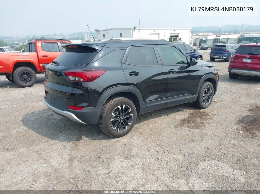 2022 Chevrolet Trailblazer Awd Lt VIN: KL79MRSL4NB030179 Lot: 45648842