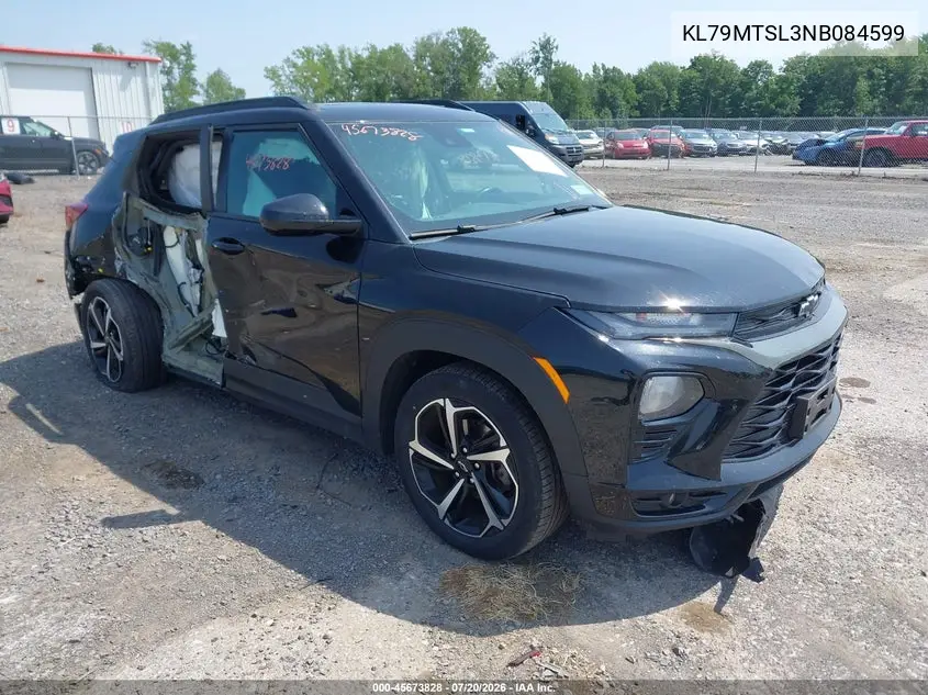 2022 Chevrolet Trailblazer Fwd Rs VIN: KL79MTSL3NB084599 Lot: 45673828