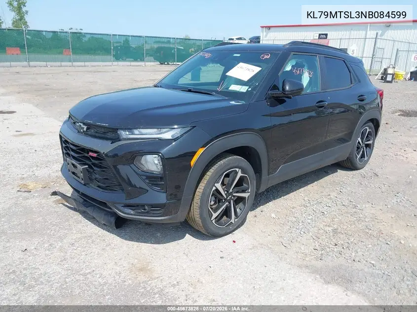 2022 Chevrolet Trailblazer Fwd Rs VIN: KL79MTSL3NB084599 Lot: 45673828
