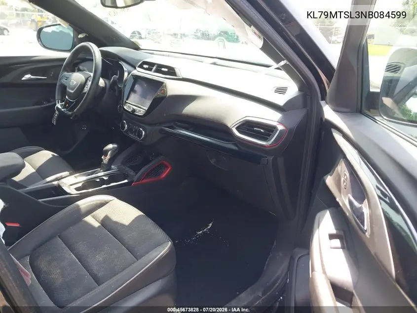 2022 Chevrolet Trailblazer Fwd Rs VIN: KL79MTSL3NB084599 Lot: 45673828