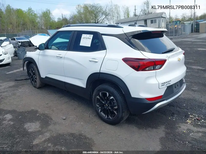 2023 Chevrolet Trailblazer Awd Lt VIN: KL79MRSL7PB008311 Lot: 44936904