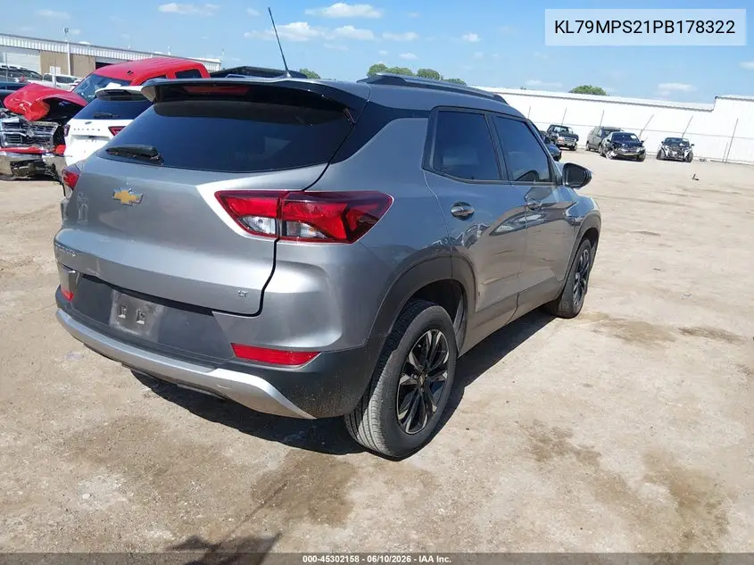 2023 Chevrolet Trailblazer Fwd Lt VIN: KL79MPS21PB178322 Lot: 45302158