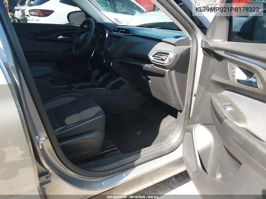 2023 Chevrolet Trailblazer Fwd Lt VIN: KL79MPS21PB178322 Lot: 45302158