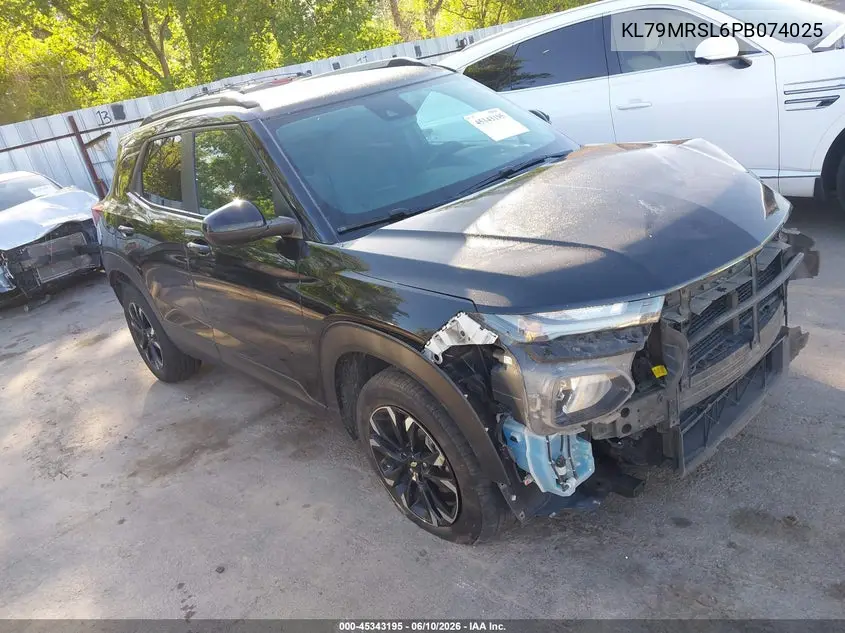 2023 Chevrolet Trailblazer Awd Lt VIN: KL79MRSL6PB074025 Lot: 45343195