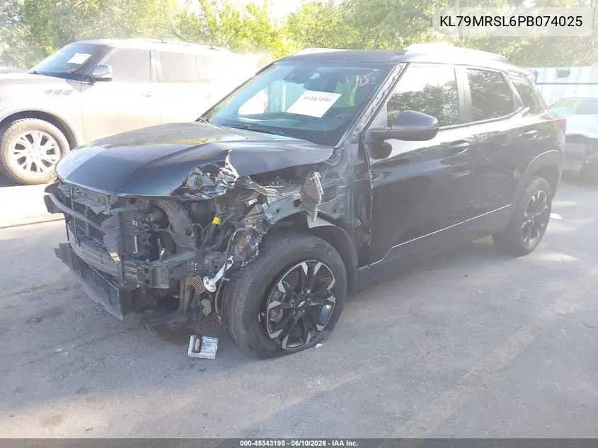 2023 Chevrolet Trailblazer Awd Lt VIN: KL79MRSL6PB074025 Lot: 45343195