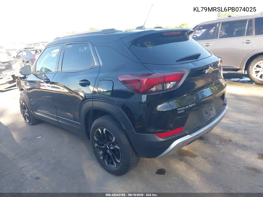 2023 Chevrolet Trailblazer Awd Lt VIN: KL79MRSL6PB074025 Lot: 45343195