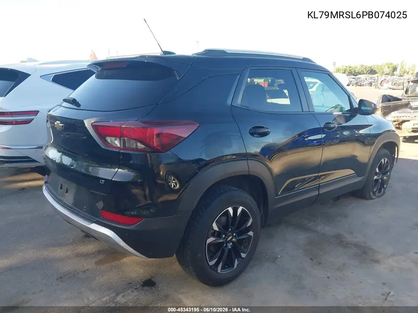 2023 Chevrolet Trailblazer Awd Lt VIN: KL79MRSL6PB074025 Lot: 45343195