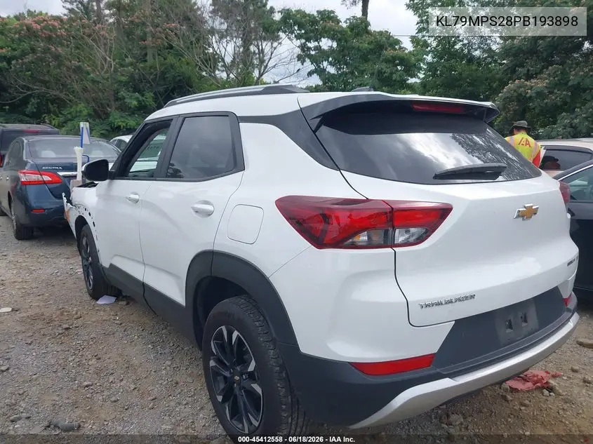 2023 Chevrolet Trailblazer Fwd Lt VIN: KL79MPS28PB193898 Lot: 45412558