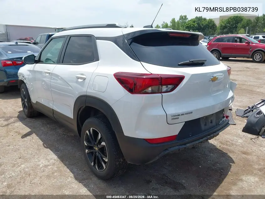 2023 Chevrolet Trailblazer Awd Lt VIN: KL79MRSL8PB038739 Lot: 45463347