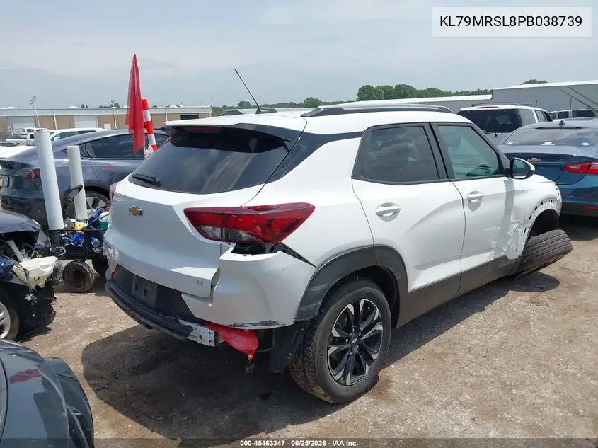 2023 Chevrolet Trailblazer Awd Lt VIN: KL79MRSL8PB038739 Lot: 45463347
