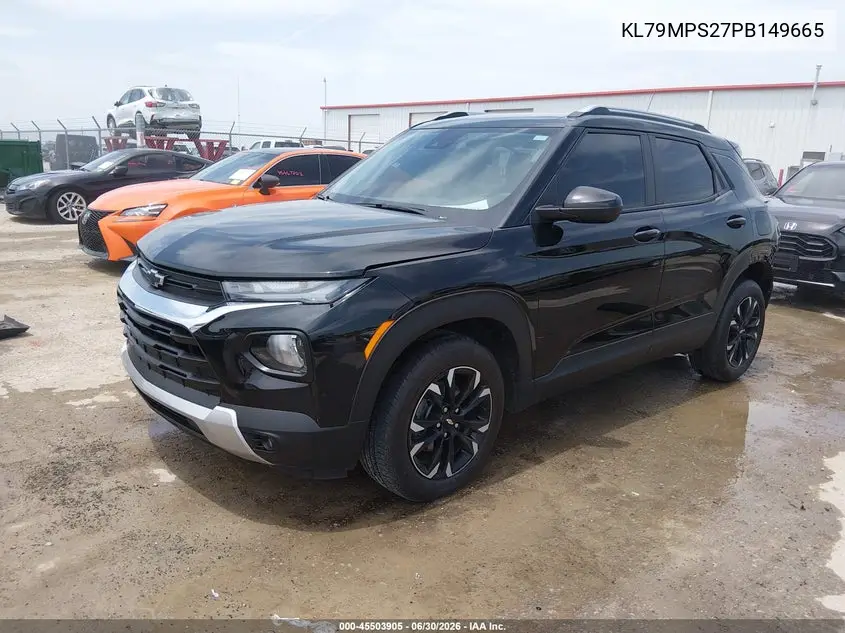 2023 Chevrolet Trailblazer Fwd Lt VIN: KL79MPS27PB149665 Lot: 45503905