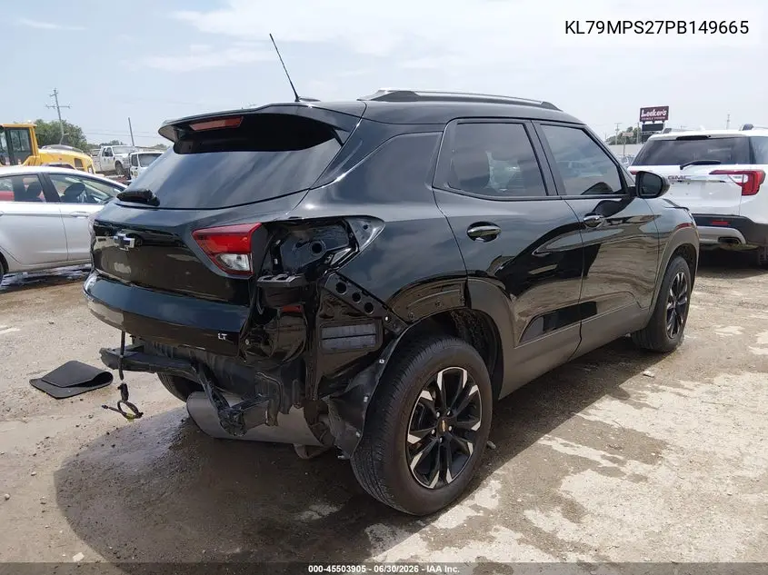2023 Chevrolet Trailblazer Fwd Lt VIN: KL79MPS27PB149665 Lot: 45503905