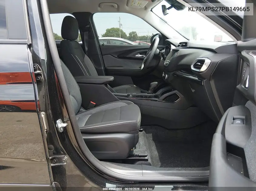 2023 Chevrolet Trailblazer Fwd Lt VIN: KL79MPS27PB149665 Lot: 45503905