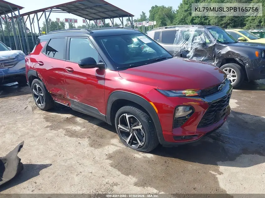 2023 Chevrolet Trailblazer Awd Rs VIN: KL79MUSL3PB165756 Lot: 45513560