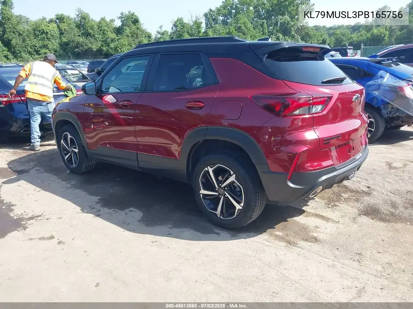 2023 Chevrolet Trailblazer Awd Rs VIN: KL79MUSL3PB165756 Lot: 45513560
