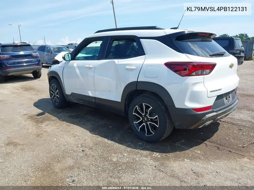 2023 Chevrolet Trailblazer Fwd Activ VIN: KL79MVSL4PB122131 Lot: 45569214