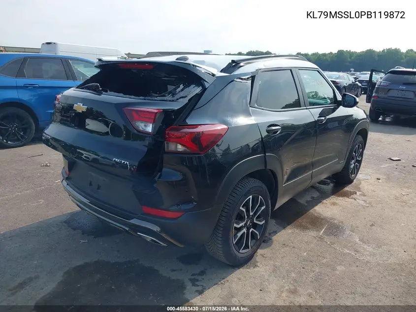 2023 Chevrolet Trailblazer Awd Activ VIN: KL79MSSL0PB119872 Lot: 45583430