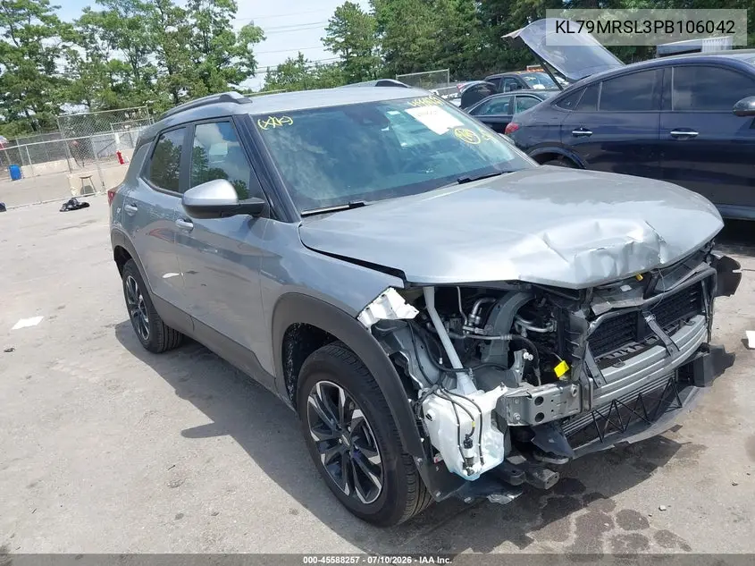 2023 Chevrolet Trailblazer Awd Lt VIN: KL79MRSL3PB106042 Lot: 45588257