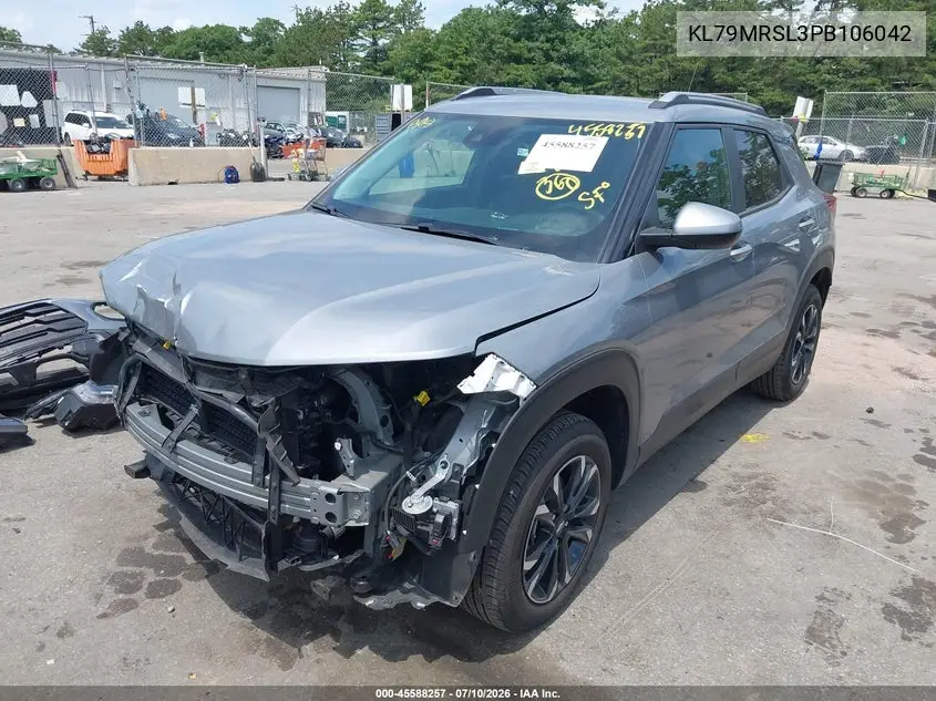 2023 Chevrolet Trailblazer Awd Lt VIN: KL79MRSL3PB106042 Lot: 45588257