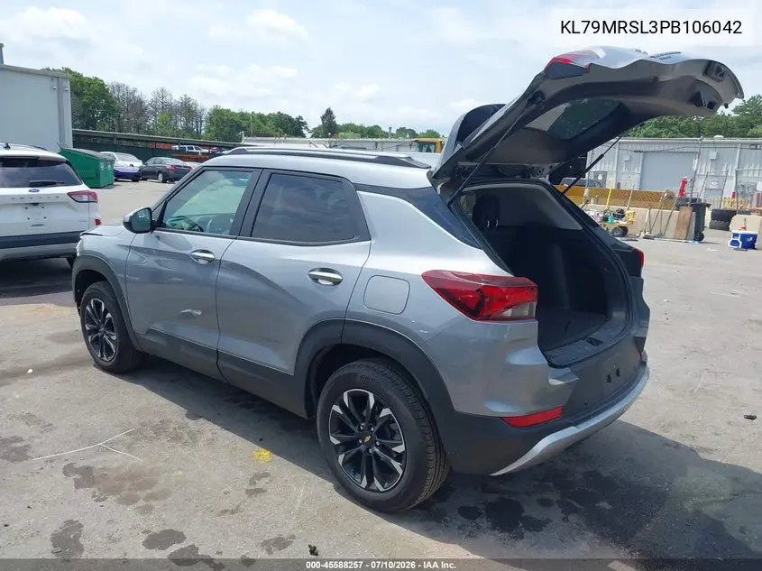 2023 Chevrolet Trailblazer Awd Lt VIN: KL79MRSL3PB106042 Lot: 45588257