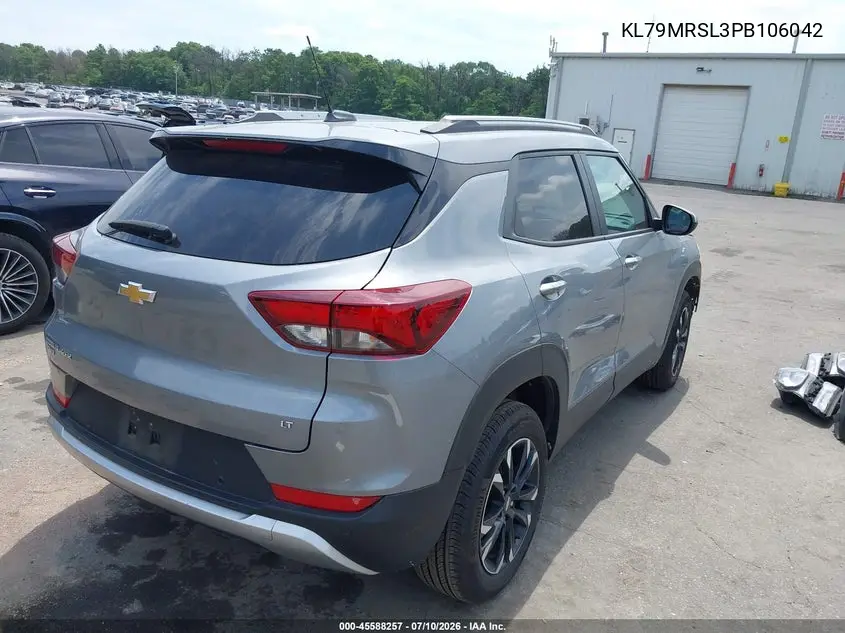 2023 Chevrolet Trailblazer Awd Lt VIN: KL79MRSL3PB106042 Lot: 45588257