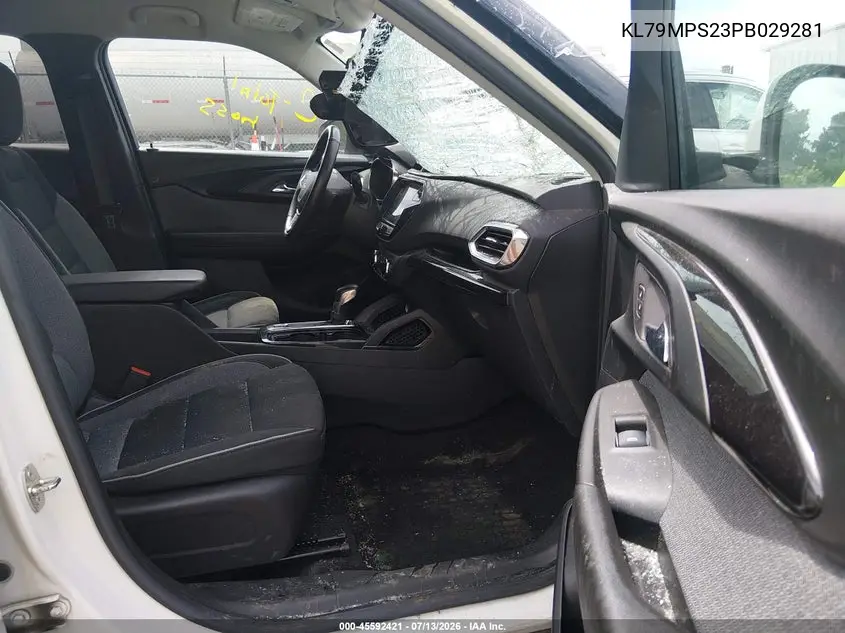 2023 Chevrolet Trailblazer Fwd Lt VIN: KL79MPS23PB029281 Lot: 45592421