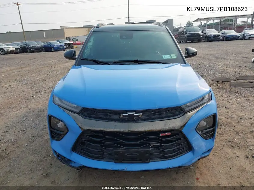 2023 Chevrolet Trailblazer Awd Rs VIN: KL79MUSL7PB108623 Lot: 45622403
