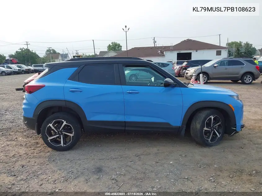 2023 Chevrolet Trailblazer Awd Rs VIN: KL79MUSL7PB108623 Lot: 45622403