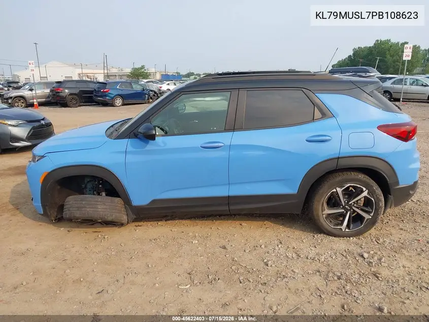 2023 Chevrolet Trailblazer Awd Rs VIN: KL79MUSL7PB108623 Lot: 45622403