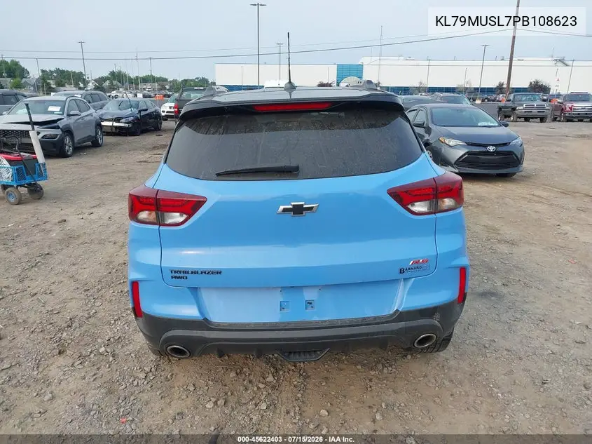 2023 Chevrolet Trailblazer Awd Rs VIN: KL79MUSL7PB108623 Lot: 45622403