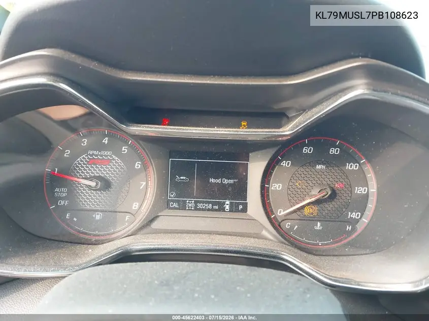 2023 Chevrolet Trailblazer Awd Rs VIN: KL79MUSL7PB108623 Lot: 45622403