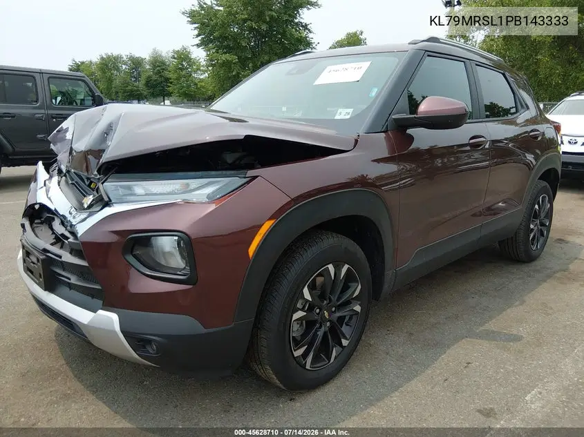 2023 Chevrolet Trailblazer Awd Lt VIN: KL79MRSL1PB143333 Lot: 45628710