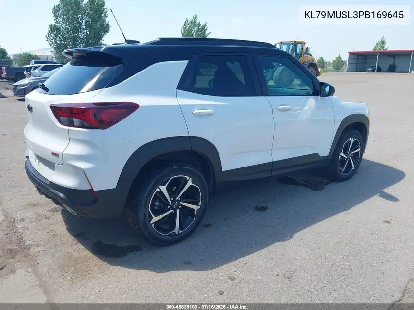 2023 Chevrolet Trailblazer Awd Rs VIN: KL79MUSL3PB169645 Lot: 45639109