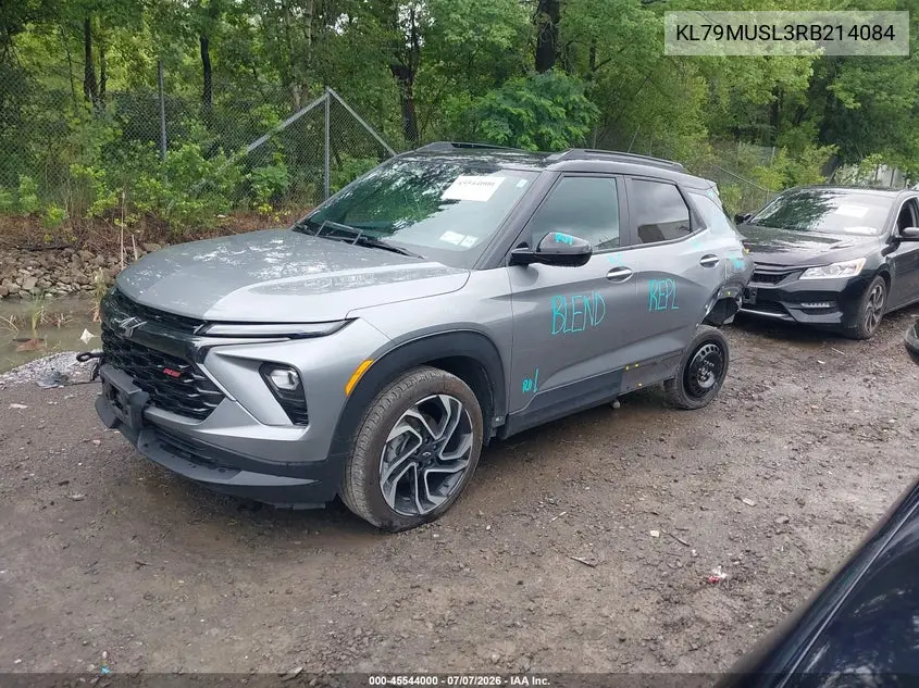 2024 Chevrolet Trailblazer Awd Rs VIN: KL79MUSL3RB214084 Lot: 45544000