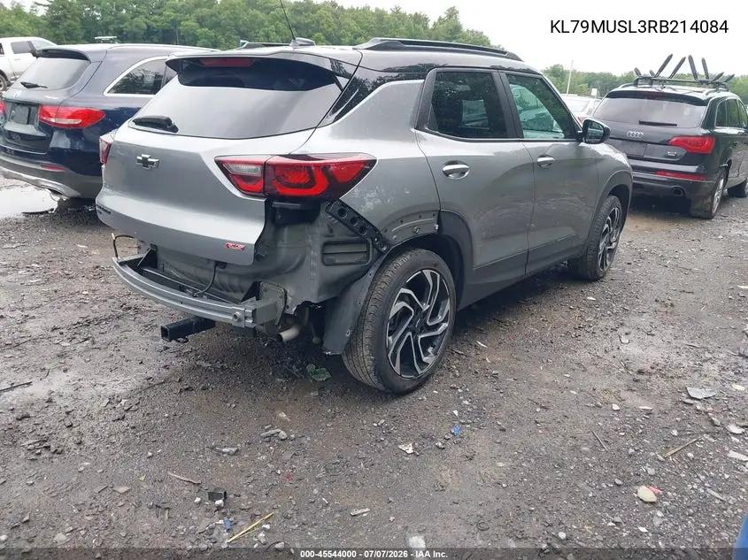 2024 Chevrolet Trailblazer Awd Rs VIN: KL79MUSL3RB214084 Lot: 45544000