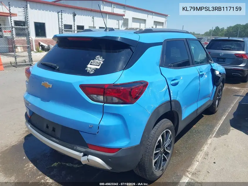 2024 Chevrolet Trailblazer Fwd Lt VIN: KL79MPSL3RB117159 Lot: 45623342