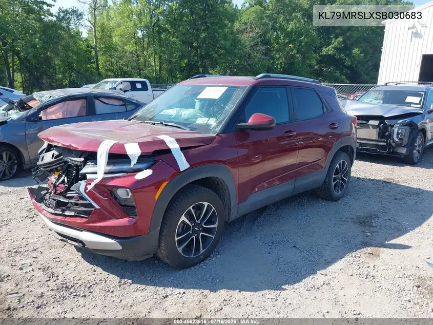2025 Chevrolet Trailblazer Awd Lt VIN: KL79MRSLXSB030683 Lot: 45623616