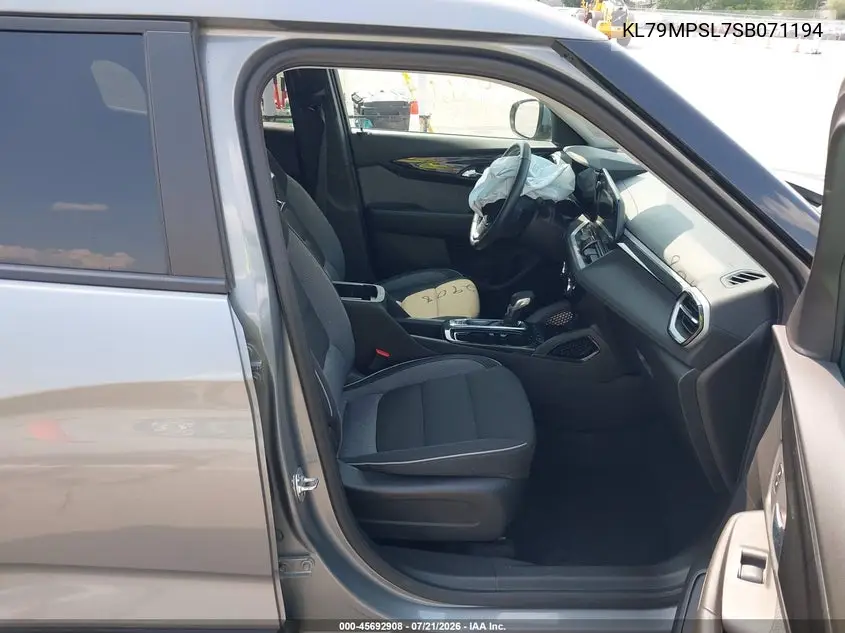 2025 Chevrolet Trailblazer Fwd Lt VIN: KL79MPSL7SB071194 Lot: 45692908