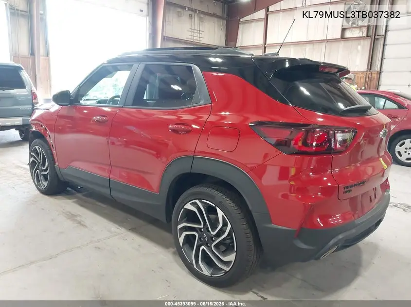 2026 Chevrolet Trailblazer Awd Rs VIN: KL79MUSL3TB037382 Lot: 45393099