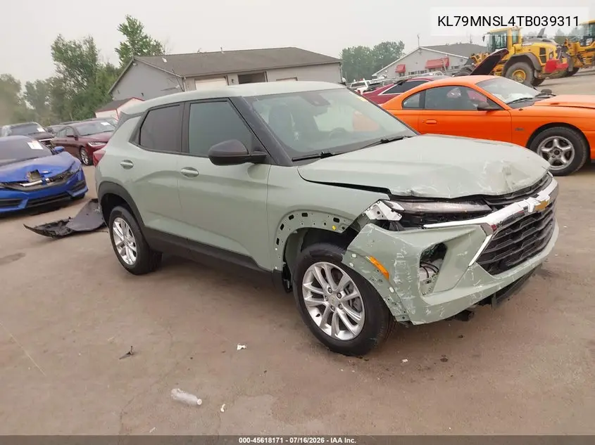 2026 Chevrolet Trailblazer Awd Ls VIN: KL79MNSL4TB039311 Lot: 45618171