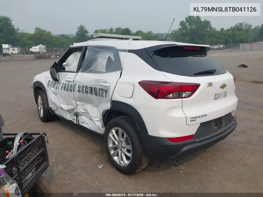 2026 Chevrolet Trailblazer Awd Ls VIN: KL79MNSL8TB041126 Lot: 45638274